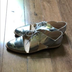 Loeffler Randall silver sandals